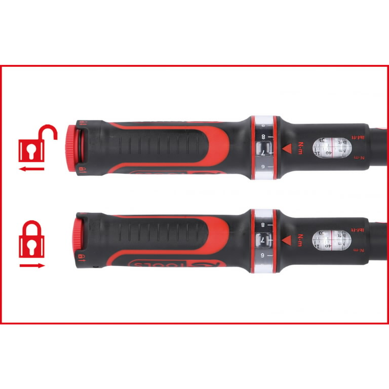 Dinamometrinis raktas, komplektas ERGOTORQUE 1/2´´ 20-200Nm, KS Tools Dinamometrinis raktas, komplektas ERGOTORQUE 1/2´´ 20-200Nm, KS Tools