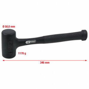 Plaktukas švelnus beatotrankis 860g 620g, KS Tools