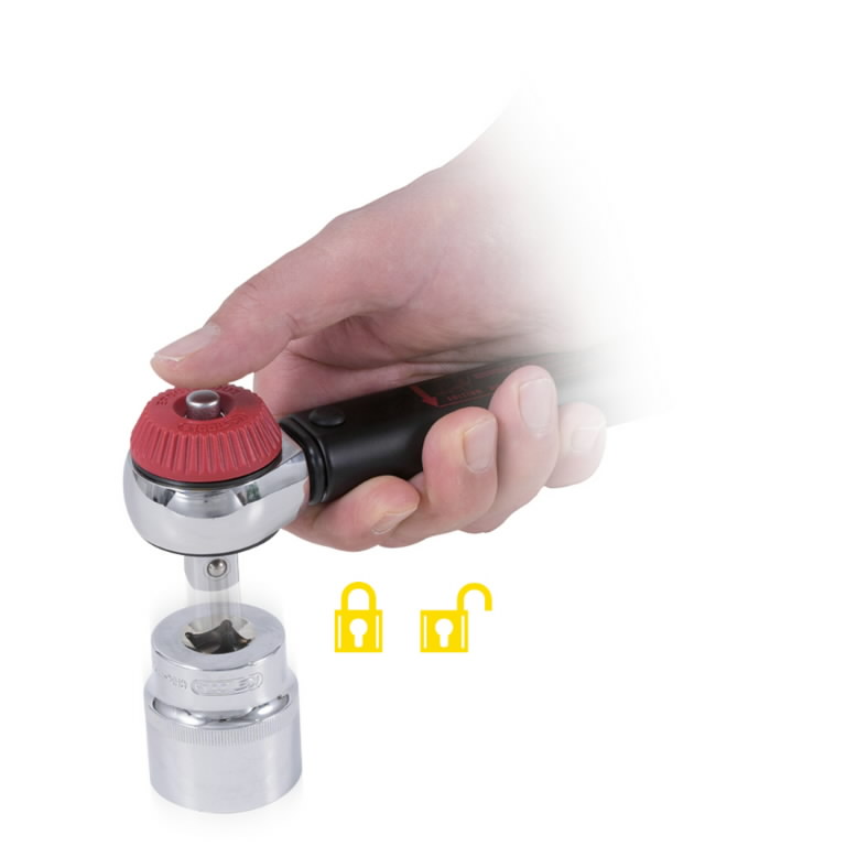 Dinamometrinis raktas su terkšle ERGOTORQUEprecision 1/2″ 40-200Nm, KS Tools Dinamometrinis raktas su terkšle ERGOTORQUEprecision 1/2" 40-200Nm, KS Tools - Image 5