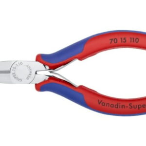 Žnyplės šoninio kirpimo, spyruoklė, dvispalvės, chromuotos, Knipex
