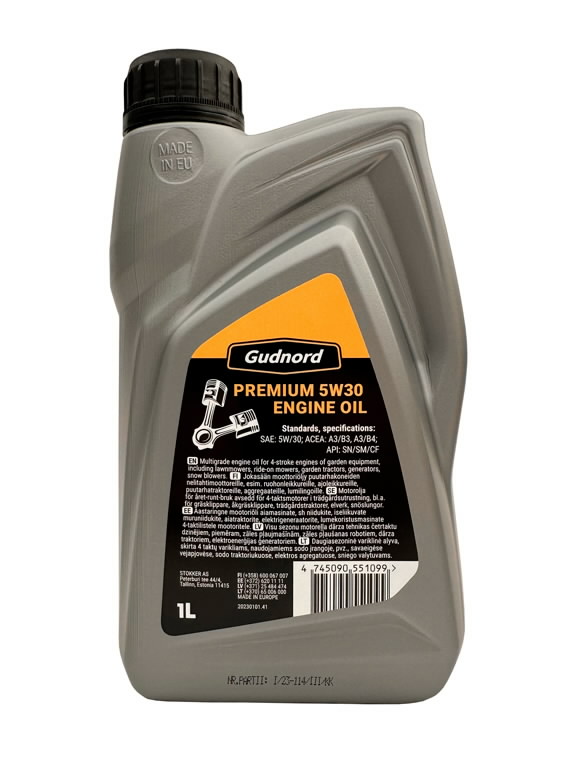 Alyva variklinė Premium 5W30 1L, Gudnord Alyva variklinė Premium 5W30 1L, Gudnord