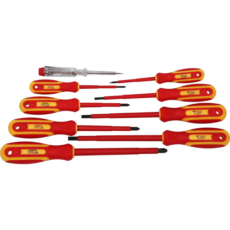 Atsuktuvų komplektas VDE, 9vnt, SL/PH 9 osa, Brilliant Tools Atsuktuvų komplektas VDE, 9vnt, SL/PH 9 osa, Brilliant Tools - Image 3