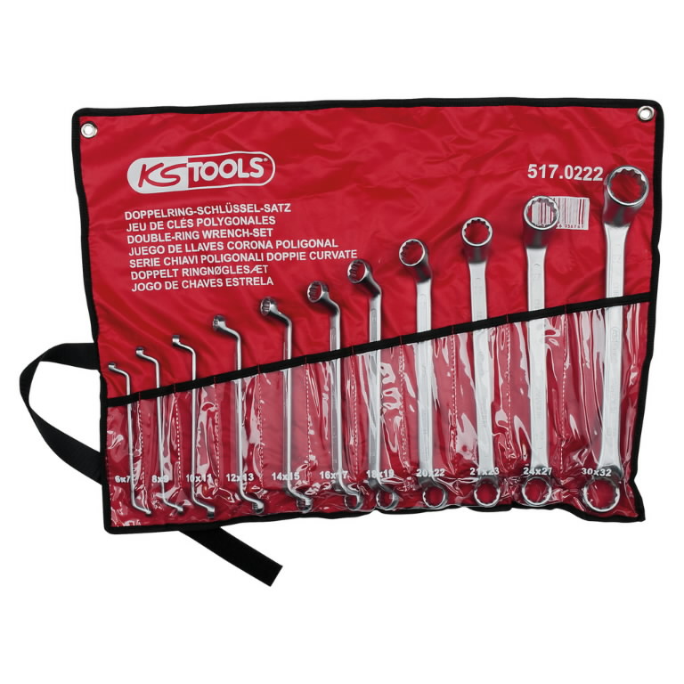 Raktų žiediniais galais komplektas 11vnt., 6-32mm, KS Tools Raktų žiediniais galais komplektas 11vnt., 6-32mm, KS Tools - Image 2