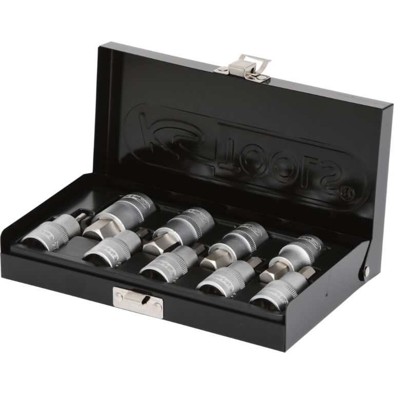 Galvučių su šešiakampiais antgaliais komplektas 1/2″, HEX 4-, KS Tools Galvučių su šešiakampiais antgaliais komplektas 1/2", HEX 4-, KS Tools