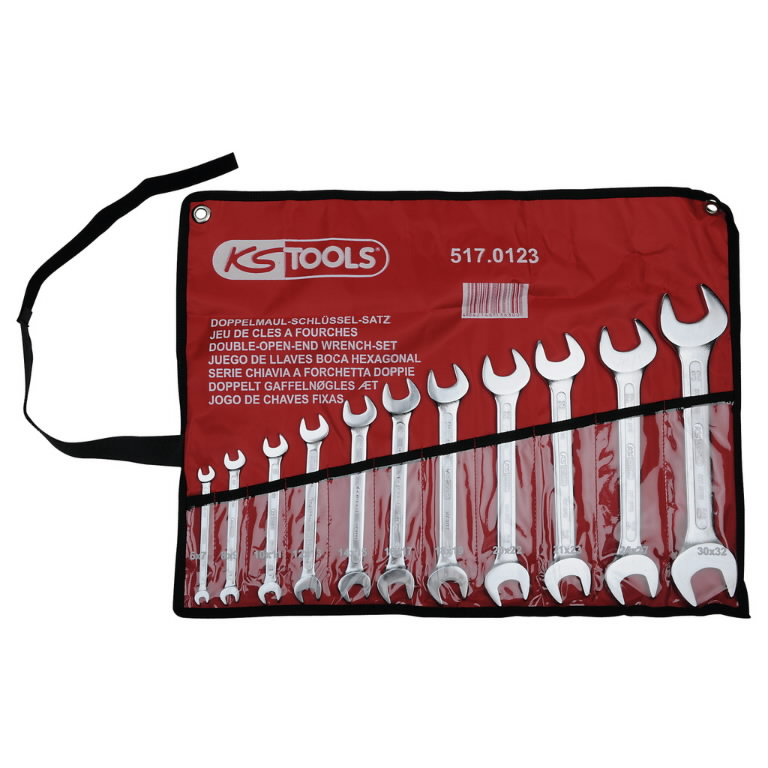 Raktų atvirais galais komplektas, 11vnt, 6×7-30x32mm, KS Tools Raktų atvirais galais komplektas, 11vnt, 6x7-30x32mm, KS Tools - Image 2