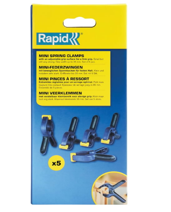 Mini Spring-Clamps 5pcs, Rapid Mini Spring-Clamps 5pcs, Rapid - Image 4