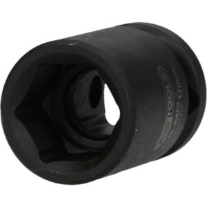 1/2" šešiakampė smūginė galvutė, trumpa 17mm, KS Tools