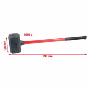 Plaktukas beatotrankis su minkšta galva 5500g eriti suur XL 5500g, KS Tools