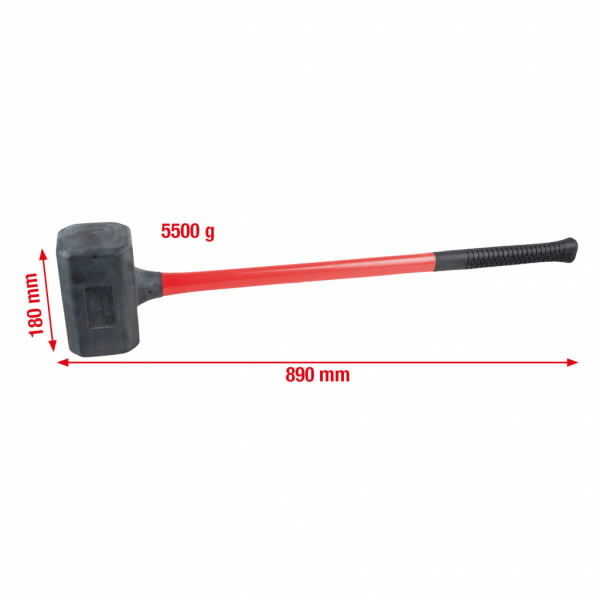 Plaktukas beatotrankis su minkšta galva 5500g eriti suur XL 5500g, KS Tools Plaktukas beatotrankis su minkšta galva 5500g eriti suur XL 5500g, KS Tools - Image 2