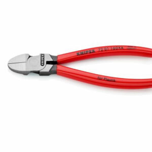 Žnyplės šoninio kirpimo, spyruoklė, plastikui, 160 mm, Knipex