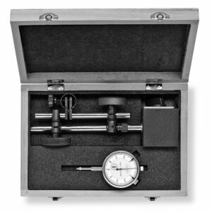 Indikatorius 10mm/0,01mm su stoveliu 275 komplektas, Scala