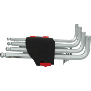 L-raktų šešiakampių komplektas 1,5-10mm, 10vnt, ilgi, KS Tools