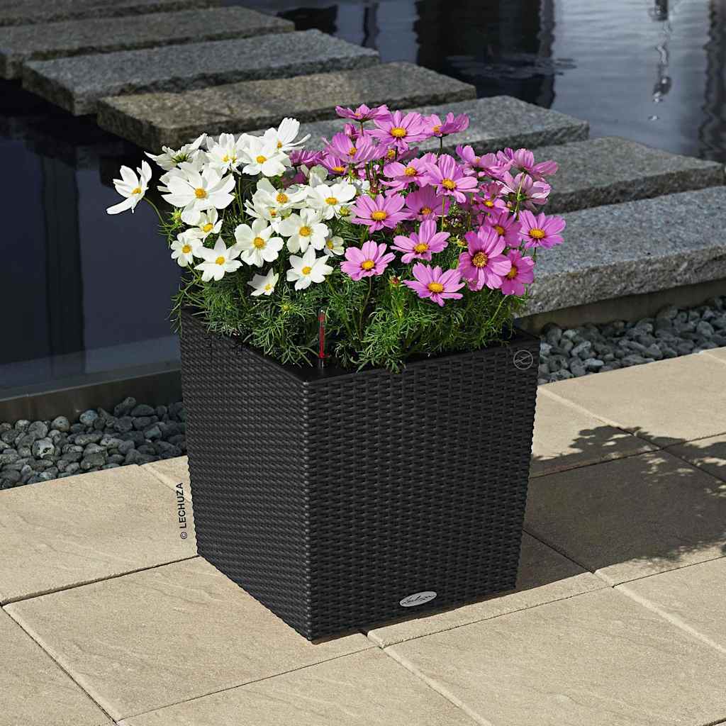 LECHUZA Lovelis CUBE Cottage 40 ALL-IN-ONE, granito spalvos LECHUZA Lovelis CUBE Cottage 40 ALL-IN-ONE, granito spalvos - Image 2