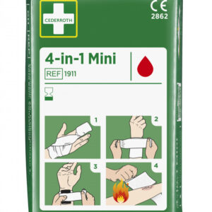 Sterilus žaizdų tvarstis 4-in-1 Mini 6cm x 3m, Cederroth