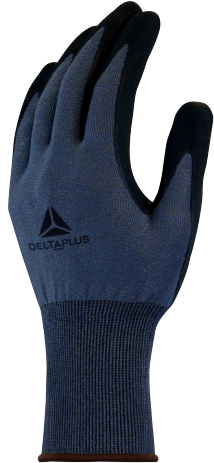 Knitted glove, Cut resistance D, nitrile-coated palm, grey 1 10, Delta Plus Knitted glove, Cut resistance D, nitrile-coated palm, grey 1 10, Delta Plus - Image 2
