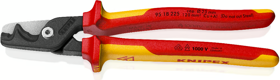 KNIPEX StepCut XL Kabelių žirklės su laipsnišku pjovimu, Knipex KNIPEX StepCut XL Kabelių žirklės su laipsnišku pjovimu, Knipex