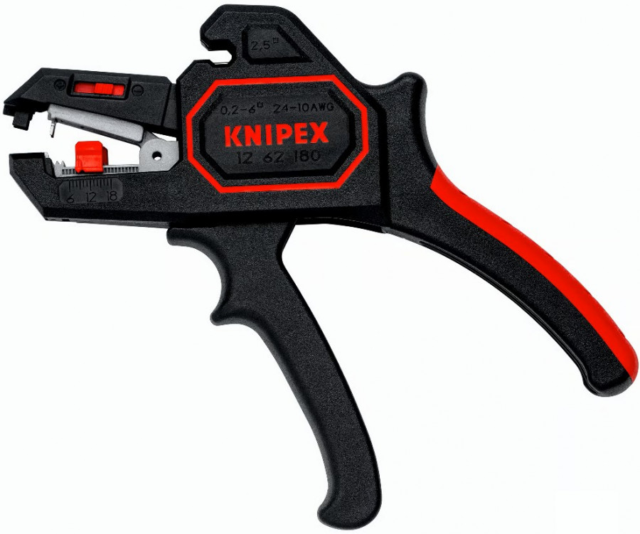 Replės laidų nuizoliavimui 0,2–6 mm2 kabeliams, Knipex Replės laidų nuizoliavimui 0,2–6 mm2 kabeliams, Knipex