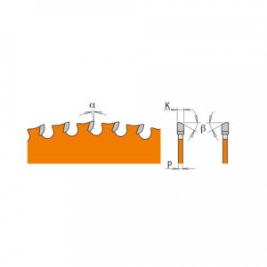Sawblade for metal Industrail HW 136 136x1,5/1,2x20(+10) a= 136x1,5/1,2x20(+10) Z56 a=0° b=8° FWF, CMT