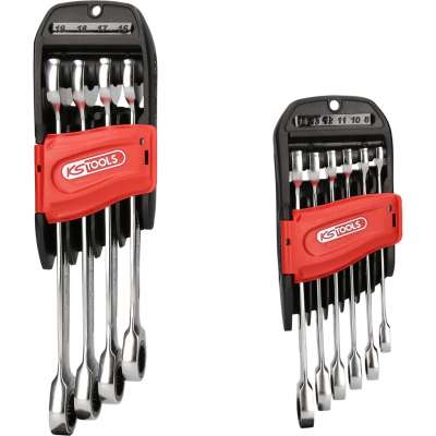 Kombinuotų terkšlinių raktų komplektas 10vnt 8-19mm, KS Tools Kombinuotų terkšlinių raktų komplektas 10vnt 8-19mm, KS Tools - Image 4