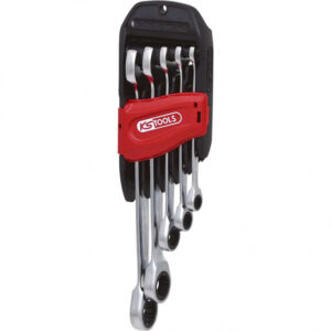 Kombinuotų terkšlinių raktų komplektas 5vnt, 8-19mm, KS Tools