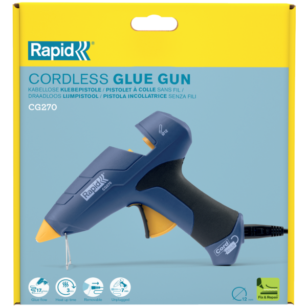 Klijų pistoletas CG270, 12mm, cordless, Rapid Klijų pistoletas CG270, 12mm, cordless, Rapid - Image 7