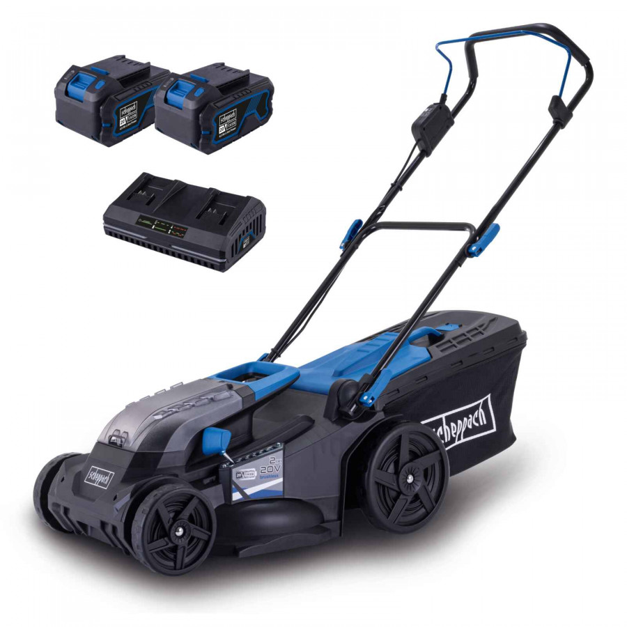 Akumuliatorinė vejapjovė BC-MP430-X SET XL2, Scheppach Akumuliatorinė vejapjovė BC-MP430-X SET XL2, Scheppach