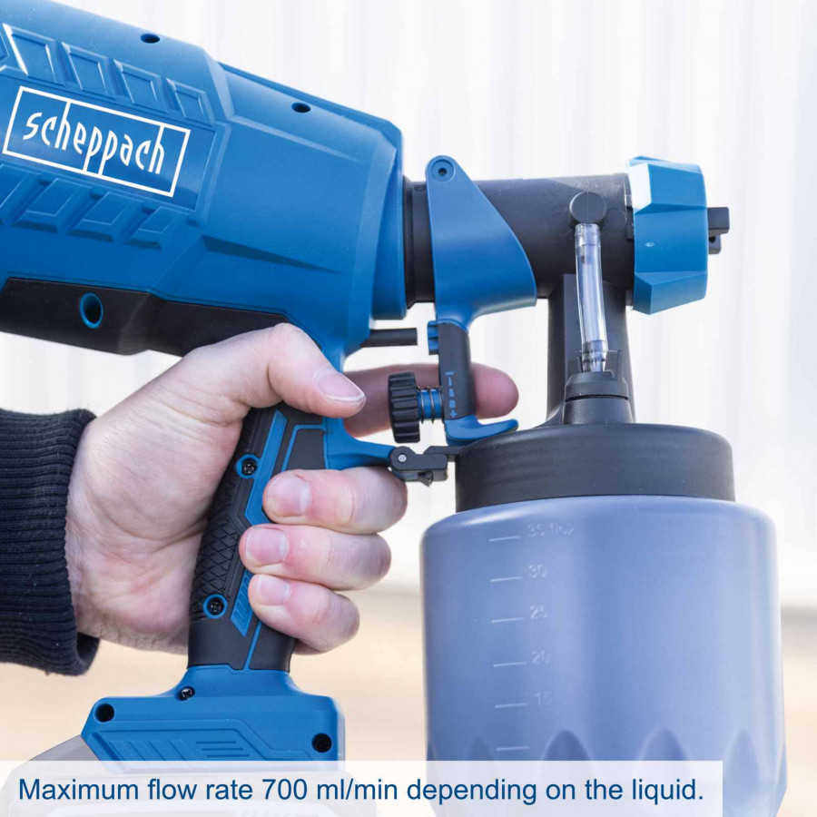 Akumuliatorinė dažymo purškimo sistema C-APS700-X – SET S, Scheppach Akumuliatorinė dažymo purškimo sistema C-APS700-X – SET S, Scheppach - Image 7