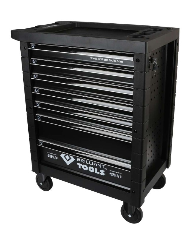 Tool cabinet with 7 drawers, empty, black, Brilliant Tools Tool cabinet with 7 drawers, empty, black, Brilliant Tools - Image 14
