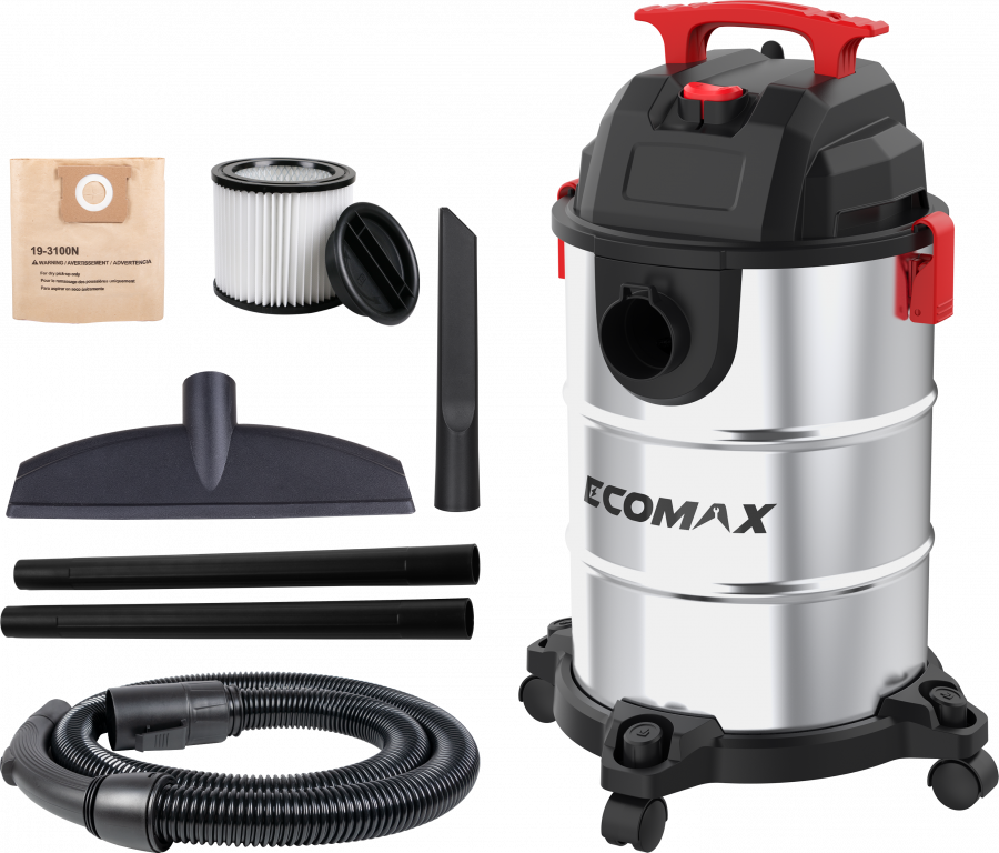 Drėgno ir sauso valymo dulkių siurblys EMX 25L, Ecomax Drėgno ir sauso valymo dulkių siurblys EMX 25L, Ecomax - Image 2