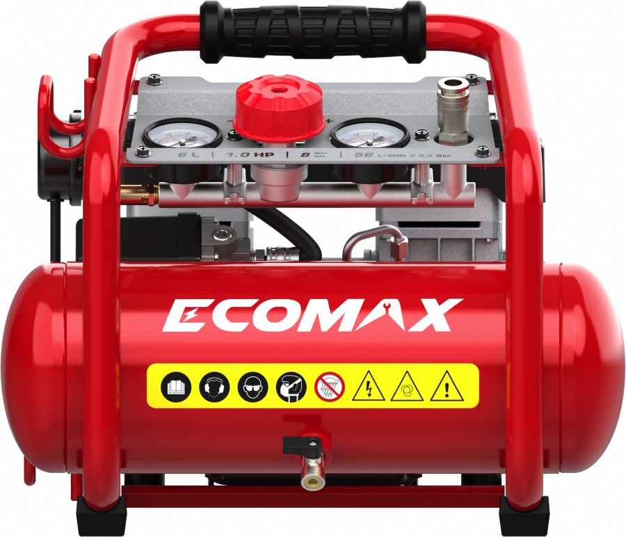 air compressor EMX 800W Oilfree 6L, Silent, Ecomax air compressor EMX 800W Oilfree 6L, Silent, Ecomax - Image 2