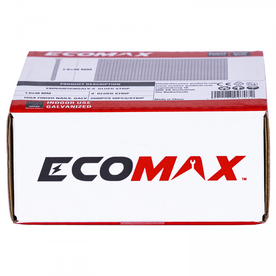 Finish nails 0´, 16GA, electrogalvanized, glued strip, 5000 pcs/pack 38×1,6 mm, Ecomax Finish nails 0´, 16GA, electrogalvanized, glued strip, 5000 pcs/pack 38x1,6 mm, Ecomax - Image 5