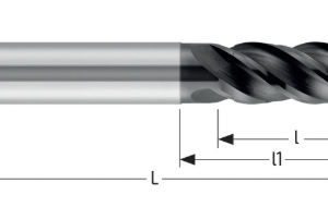Vientiso karbidinė galinė freza SA-SCM-895S SIAH M160C, Pferd