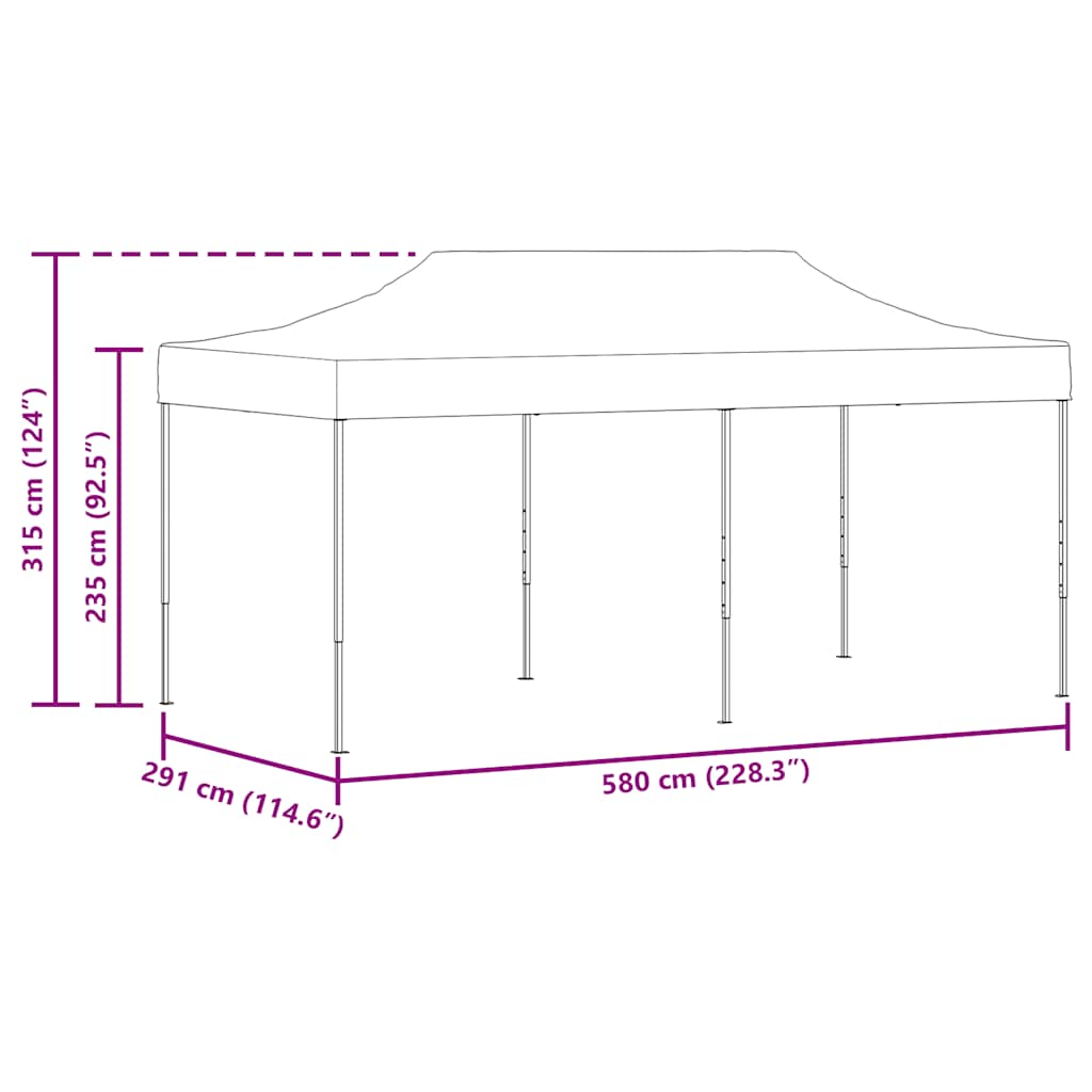 Išskleidžiama palapinė, 3x6m, mėlyna Išskleidžiama palapinė, 3x6m, mėlyna - Image 13