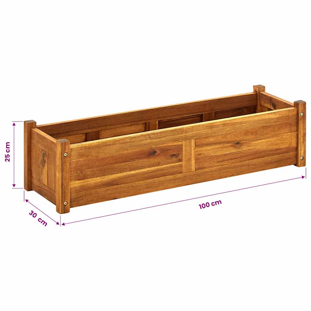 Lovelis augalams, akacija, 100x30x25cm, aukštas Lovelis augalams, akacija, 100x30x25cm, aukštas - Image 8