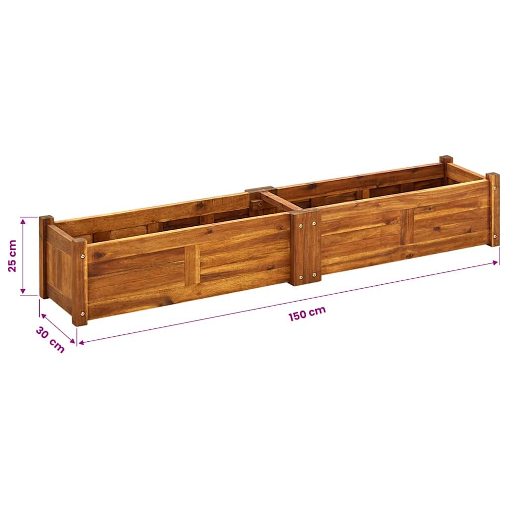 Lovelis augalams, akacija, 150x30x25cm, aukštas Lovelis augalams, akacija, 150x30x25cm, aukštas - Image 8