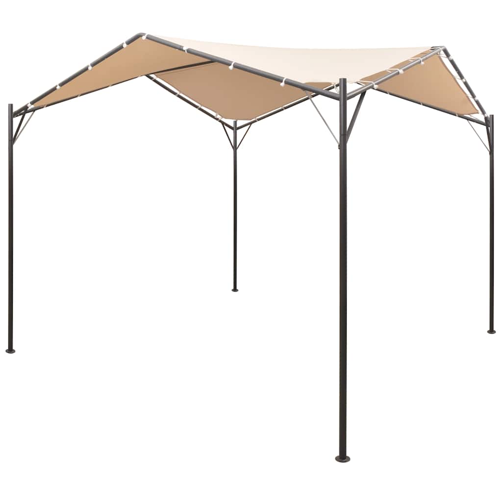 Pavėsinė/tentas/palapinė, 4×4 m, plienas, smėlio sp. Pavėsinė/tentas/palapinė, 4x4 m, plienas, smėlio sp. - Image 2