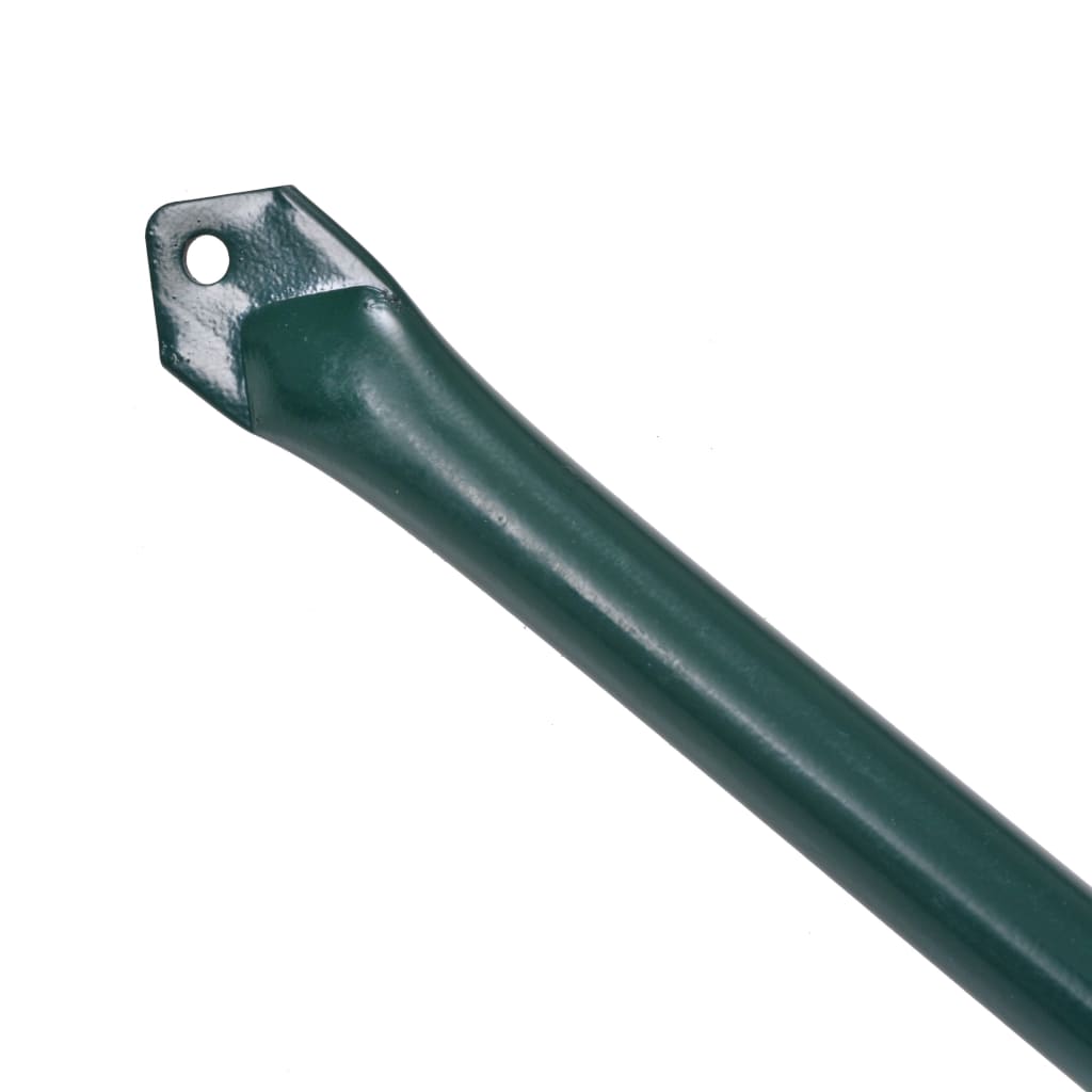 Sodo stulpai, 10vnt., 1m, metalas, žalia spalva Sodo stulpai, 10vnt., 1m, metalas, žalia spalva - Image 3