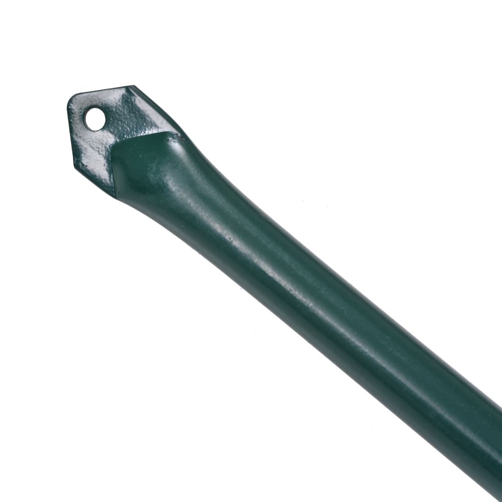 Sodo stulpai, 10vnt., 1,5m, metalas, žalia spalva Sodo stulpai, 10vnt., 1,5m, metalas, žalia spalva - Image 3