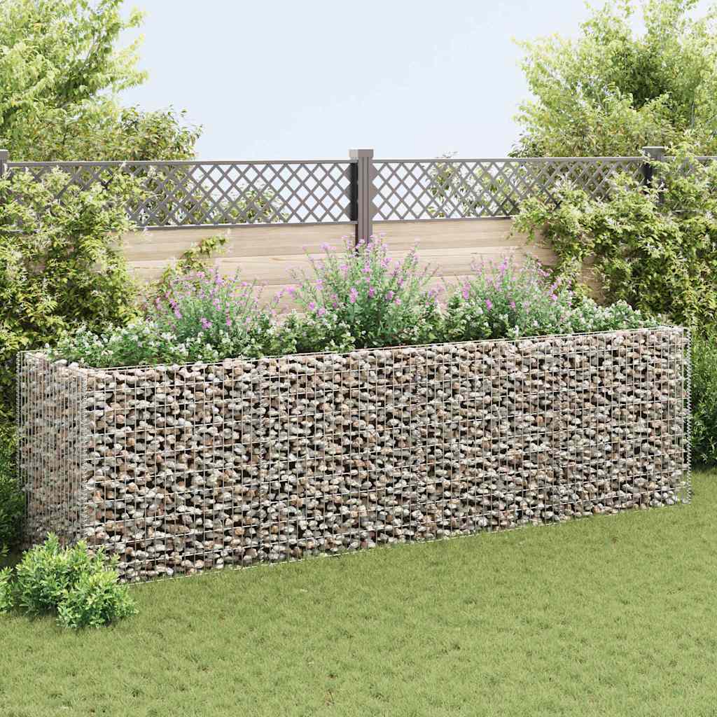 Gabiono vazonas, plienas, 360x90x100cm, aukštas Gabiono vazonas, plienas, 360x90x100cm, aukštas - Image 2