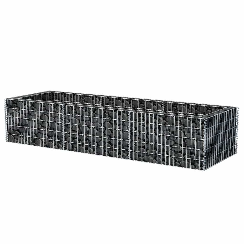Gabiono vazonas, plienas, 270x90x50cm, aukštas Gabiono vazonas, plienas, 270x90x50cm, aukštas - Image 4