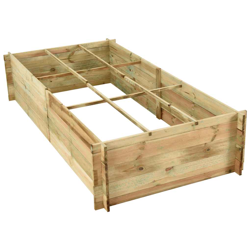 Lovelis daržovėms, 197x100x40cm, impregnuota pušies mediena Lovelis daržovėms, 197x100x40cm, impregnuota pušies mediena - Image 4