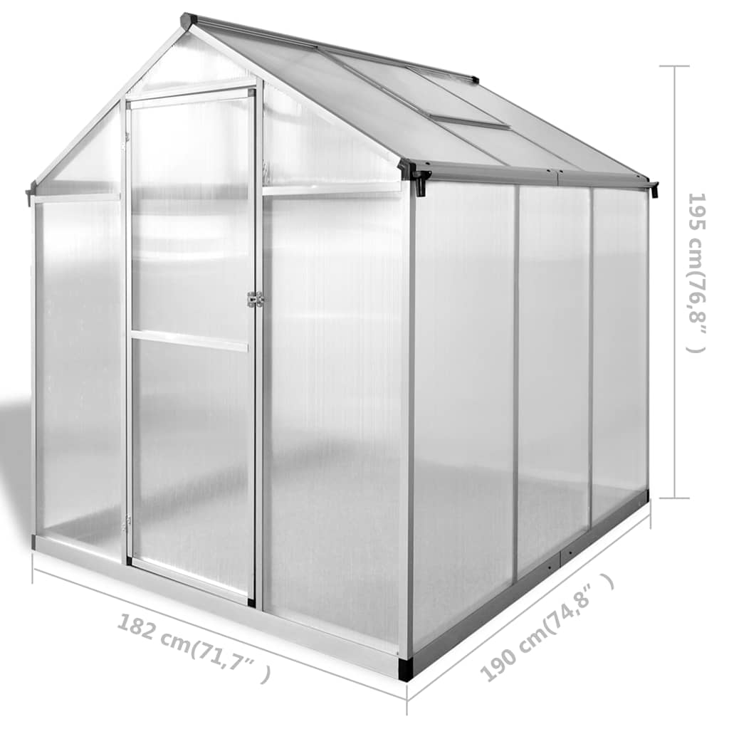 Šiltnamis, sustiprintas aliuminis, 3,46m² Šiltnamis, sustiprintas aliuminis, 3,46m² - Image 10