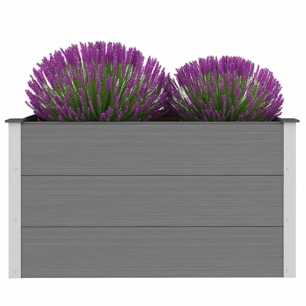 Sodo vazonas, pilkas, WPC, 100x50x54cm, aukštas Sodo vazonas, pilkas, WPC, 100x50x54cm, aukštas - Image 3