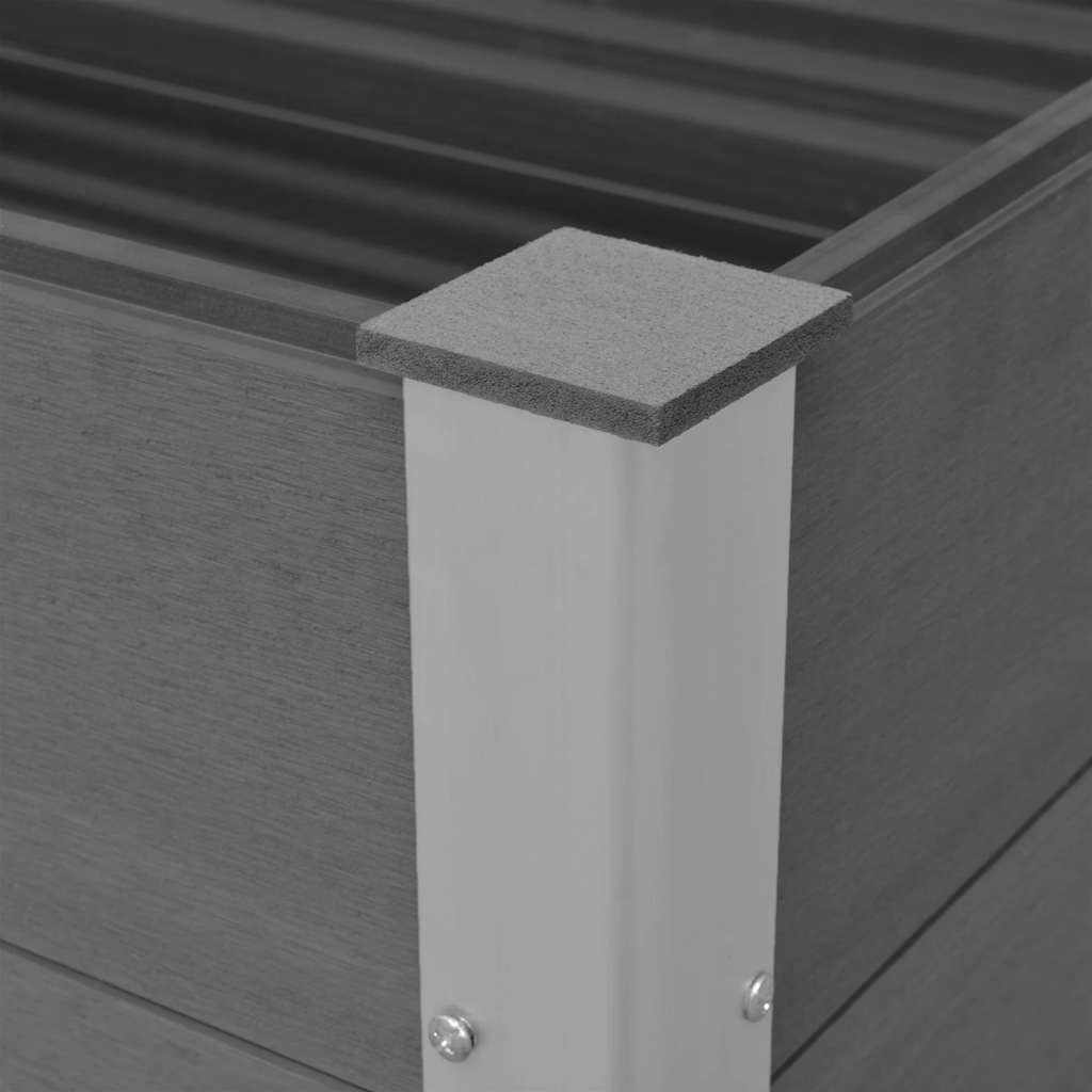 Sodo vazonas, pilkas, WPC, 100x50x54cm, aukštas Sodo vazonas, pilkas, WPC, 100x50x54cm, aukštas - Image 7