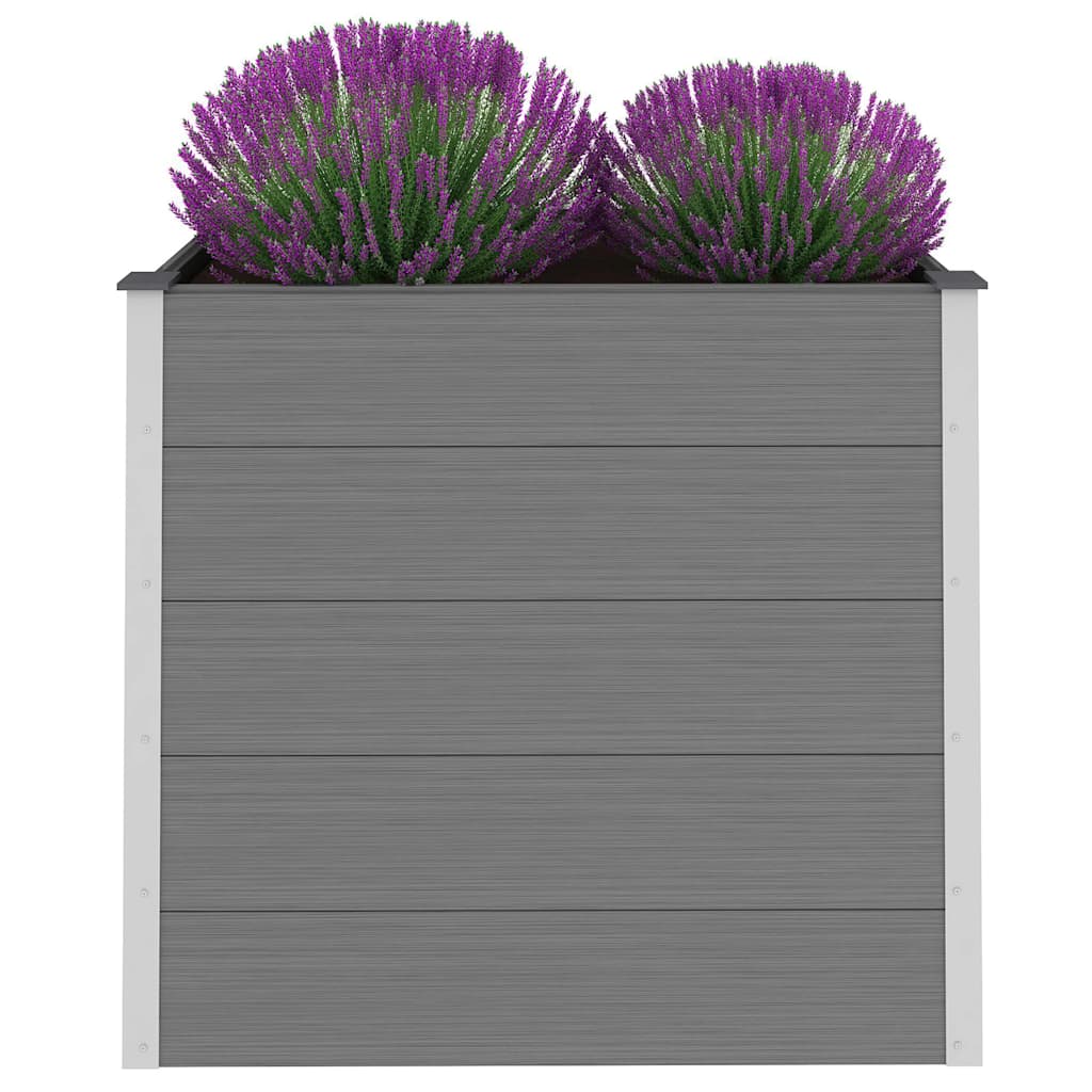 Sodo vazonas, pilkas, WPC, 100x50x91cm, aukštas Sodo vazonas, pilkas, WPC, 100x50x91cm, aukštas - Image 3