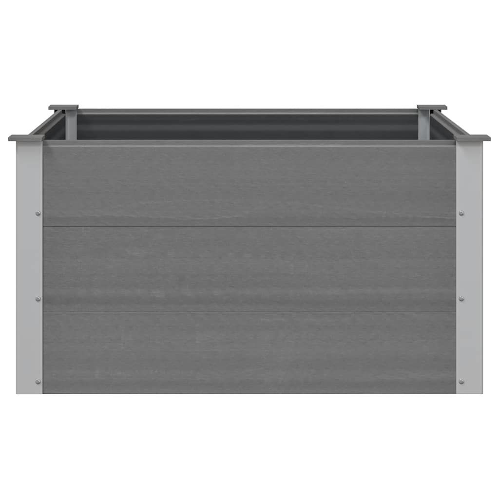 Sodo vazonas, pilkas, WPC, 100x100x54cm, aukštas Sodo vazonas, pilkas, WPC, 100x100x54cm, aukštas - Image 4
