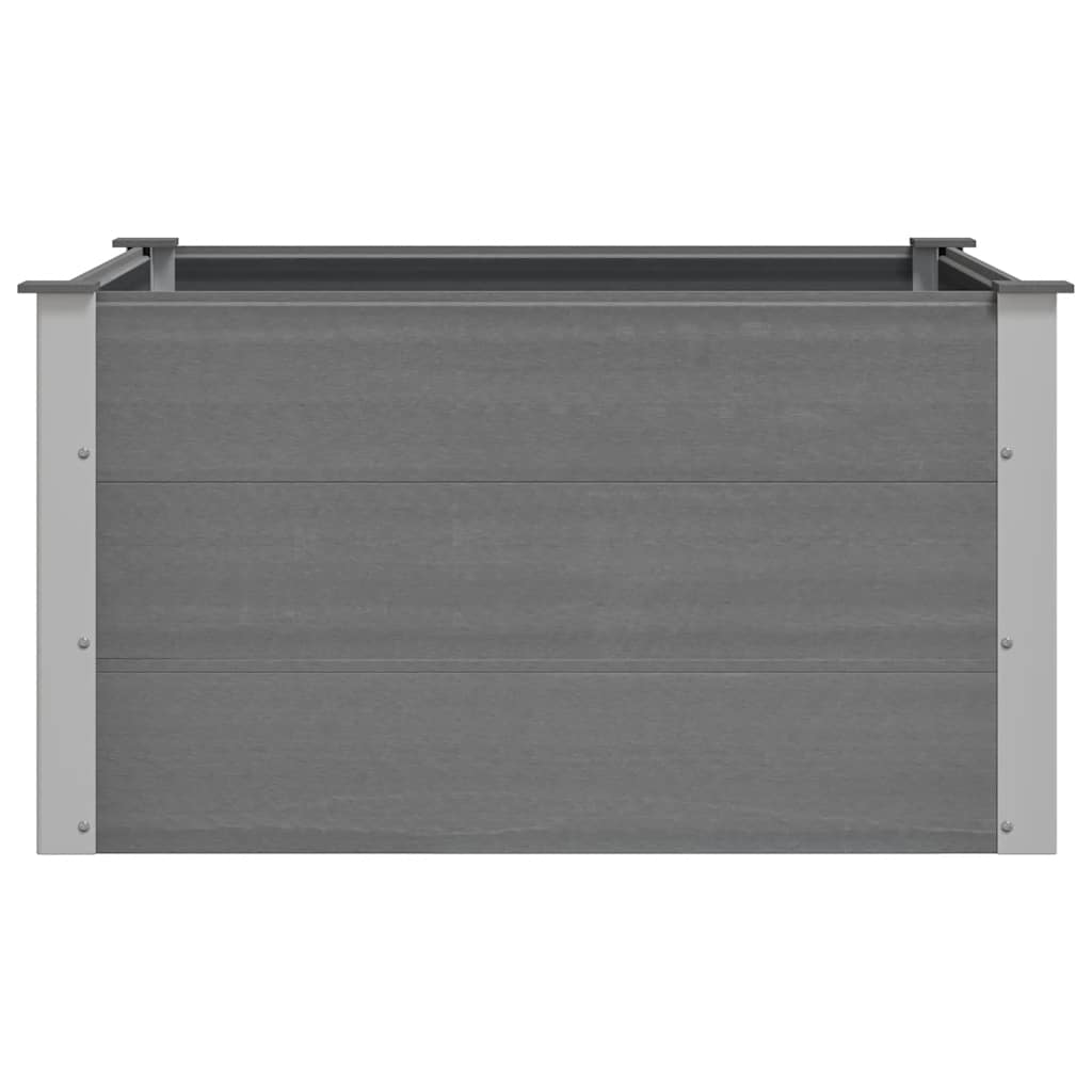 Sodo vazonas, pilkas, WPC, 100x100x54cm, aukštas Sodo vazonas, pilkas, WPC, 100x100x54cm, aukštas - Image 5
