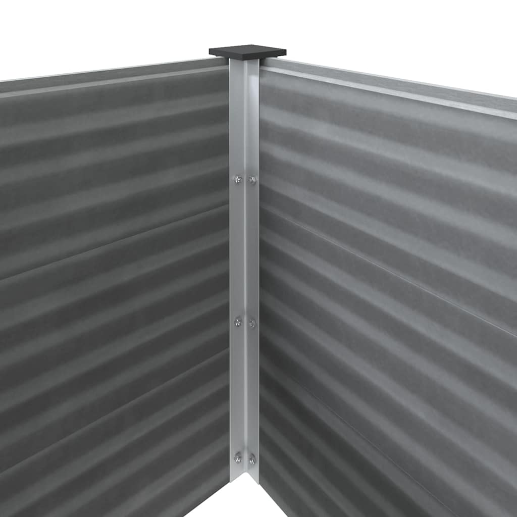 Sodo vazonas, pilkas, WPC, 100x100x54cm, aukštas Sodo vazonas, pilkas, WPC, 100x100x54cm, aukštas - Image 7