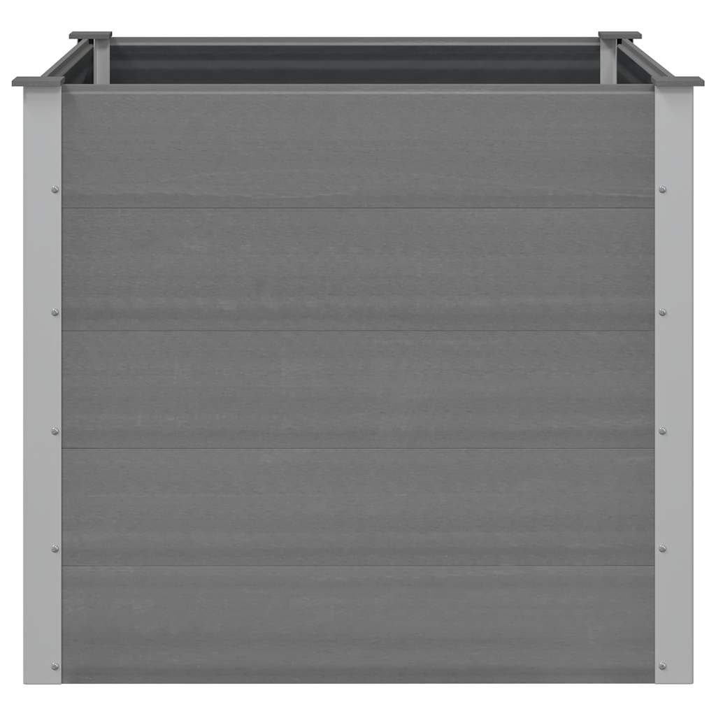 Sodo vazonas, pilkas, WPC, 100x100x91cm, aukštas Sodo vazonas, pilkas, WPC, 100x100x91cm, aukštas - Image 4