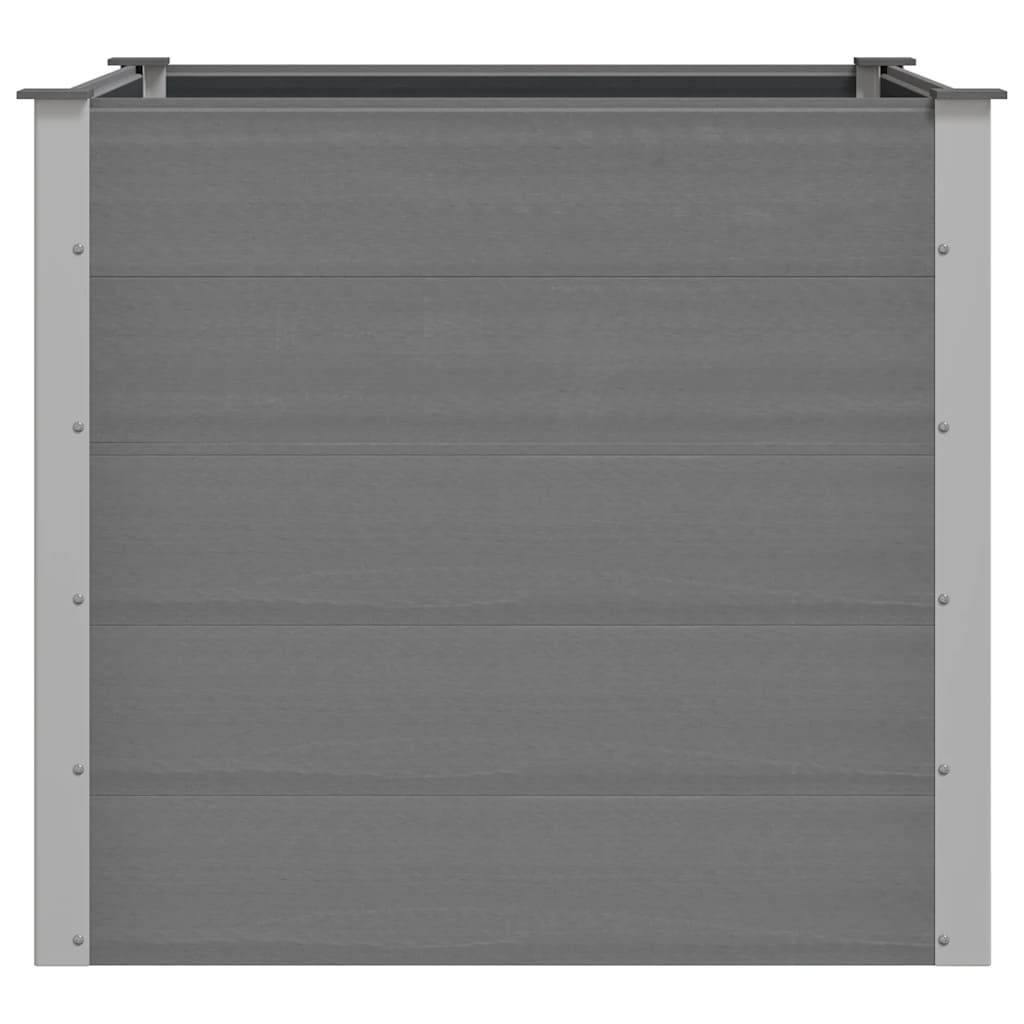 Sodo vazonas, pilkas, WPC, 100x100x91cm, aukštas Sodo vazonas, pilkas, WPC, 100x100x91cm, aukštas - Image 5